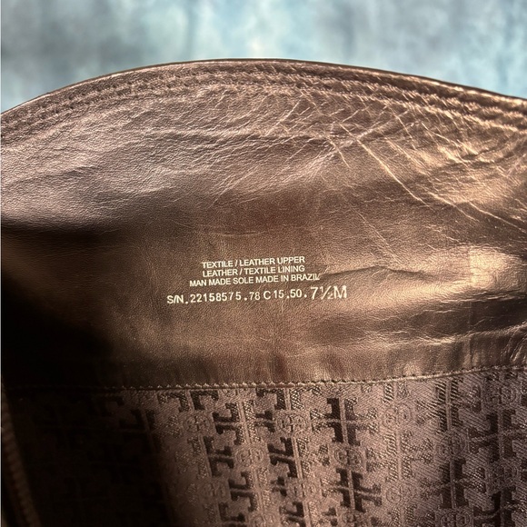 Tory Burch Rosalie Quilted Riding Boots Black Women’s 7.5 - Picture 7 of 10